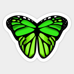 lovely monarch green butterfly wings Sticker